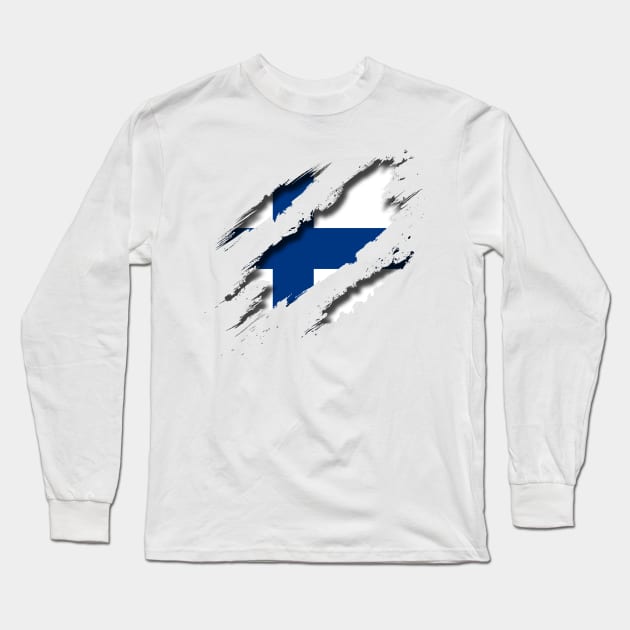 Finland Shredding Long Sleeve T-Shirt by blackcheetah